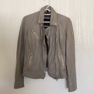 $298 Mauritius Sofia RF lamb leather moto jacket  festival Coachella XS